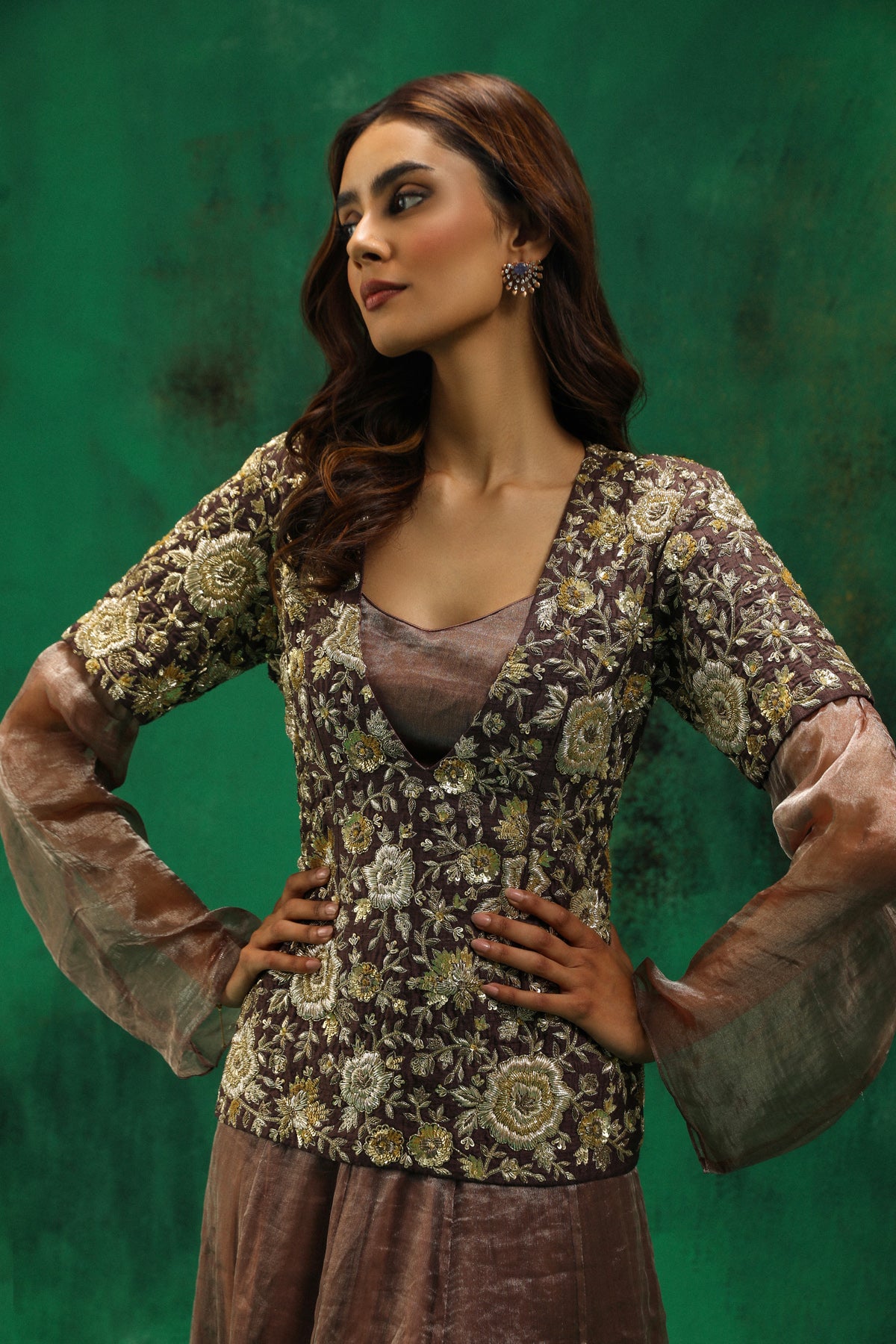 Anahita: Embroidered Layered Dress