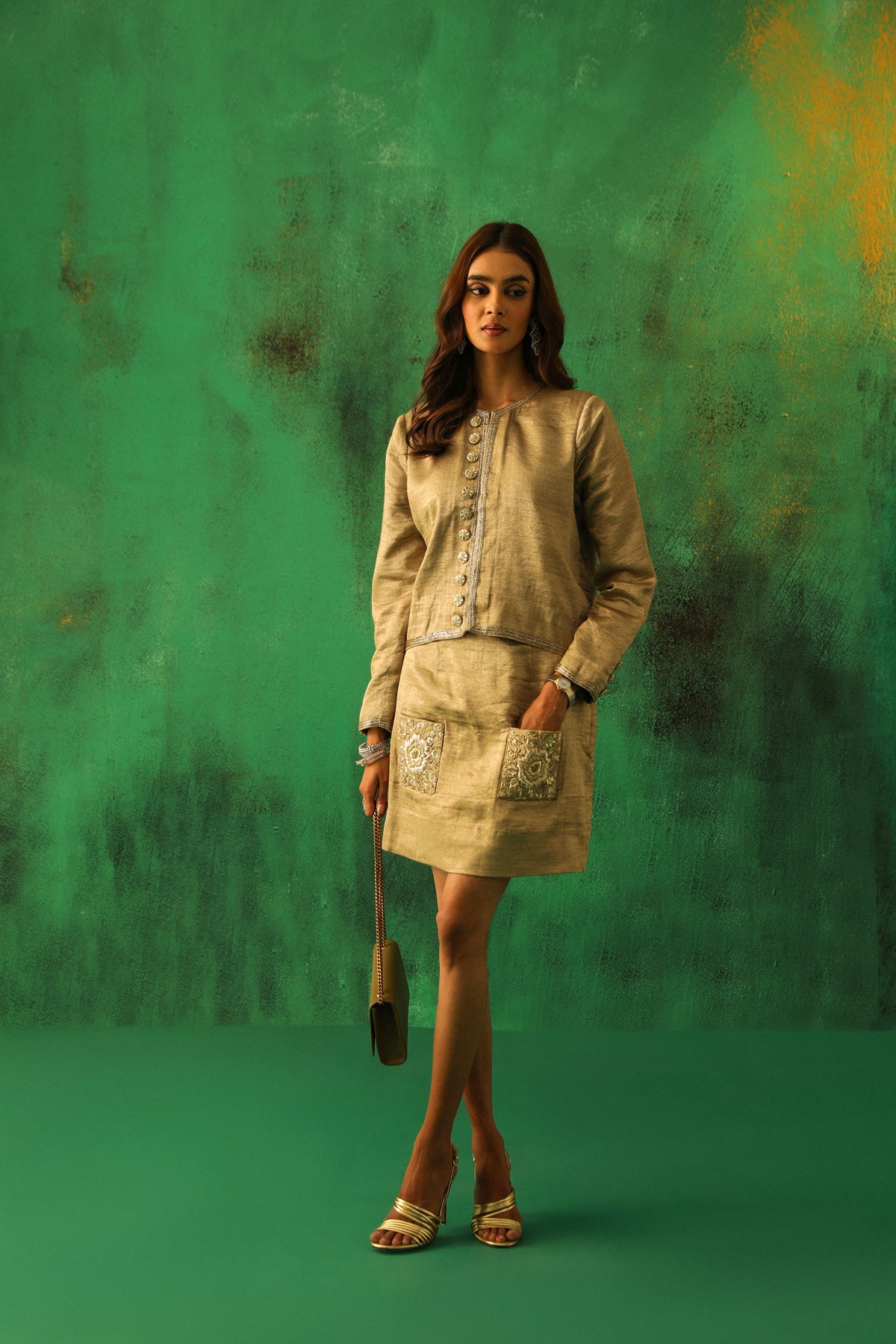 Parisa: Embroidered Two Piece Set