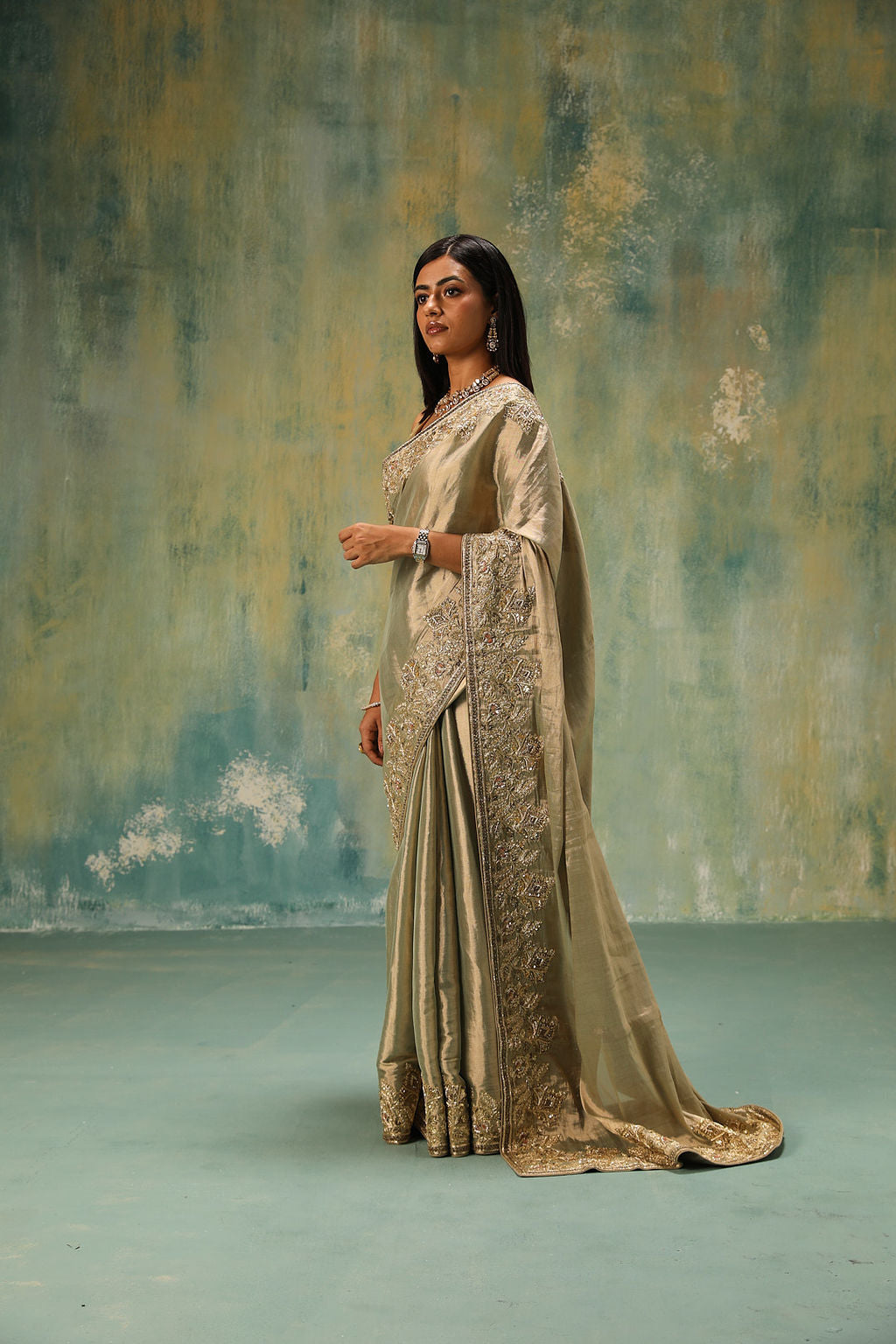 Bani: Hand-woven Tissue Silk Saree