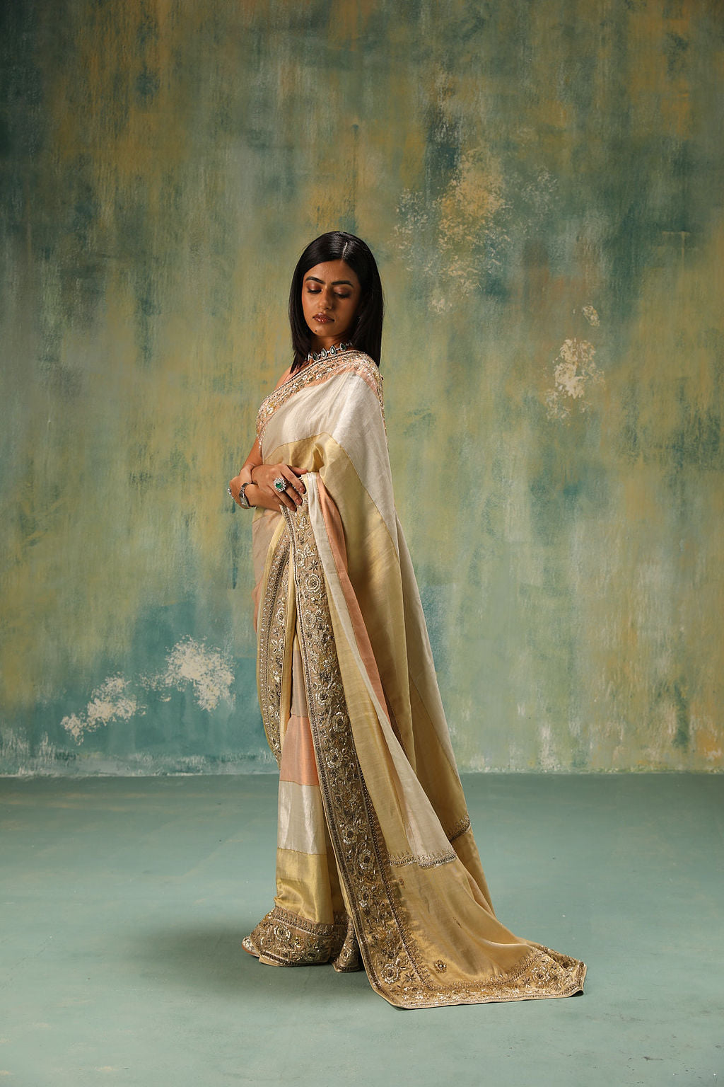 Adira: Hand-woven Tissue Silk Saree